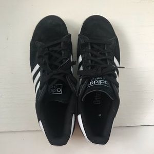 adidas black and white campus sneakers